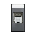AVE - Presa RJ45 CAT6AS FTP schermata Tekla S44 colore grigio Tekla finitura opaca 1 Mod. 445029C6AS