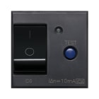 AVE - Interruttore magnetotermico differenziale. Tekla S44. colore grigio Tekla. 1P+N 6A 230V 1.5kA 10mA finitura opaca 2 Mod.