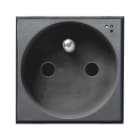 AVE - PRESA STD FRANCESE. TEKLA S44. COLORE GRIGIO TEKLA. 2P+T 16A 250V FINITURA OPACA 2 MOD.