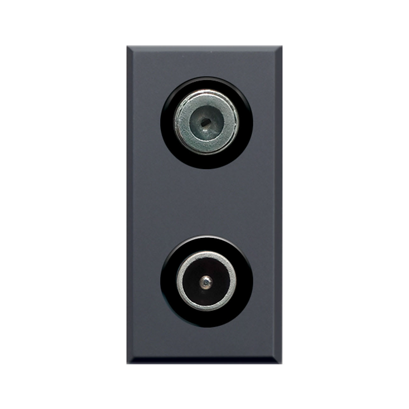 AVE - PRESA TV SAT DEMISCELATA MORSETTO A VITE. TEKLA S44. COLORE RAL 7016 FINITURA OPACA 1 MOD.