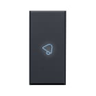 AVE - TASTO CON SIMBOLO SUONERIA PER COMANDI ASSIALI. TEKLA S44. COLORE RAL 7016 FINITURA OPACA 1 MOD