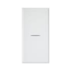 AVE - PULSANTE ASSIALE CON GEMMA. WHITEK S44. COLORE RAL 9010. 1P 10A ILLUMINABILE FINITURA OPACA 1 MOD.