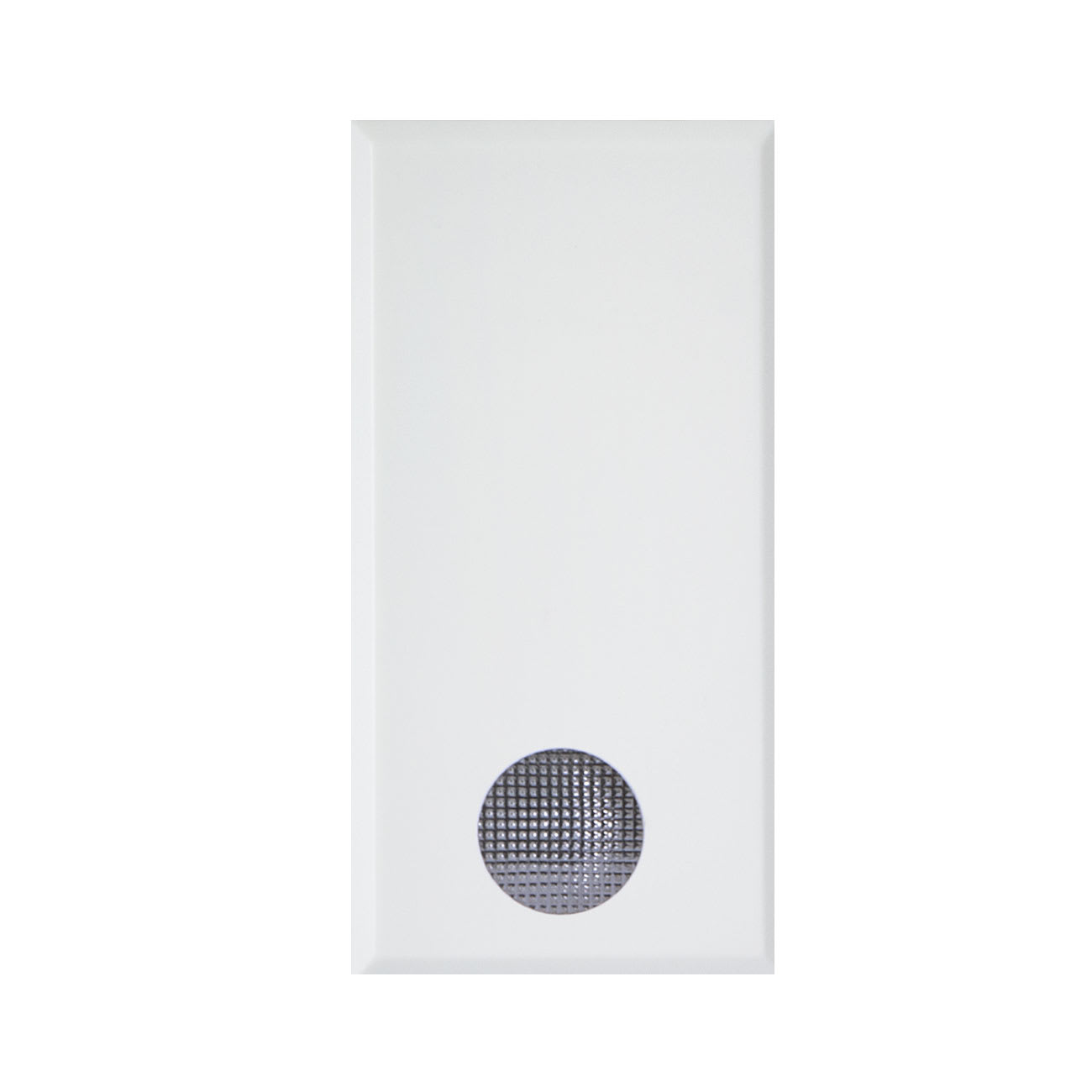 AVE - PULSANTE CON GEMMA LUMINOSA. WHITEK S44. NA 1P 10A ILLUMINABILE COLORE BIANCO FINITURA OPACA 1 MOD.