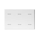 AVE - Tastiera sfioro. WHITEK S44. colore bianco opaco. 6 rele'N.A. alimentazione 230V c.a. funzionamento monostabile o temporizzato 3 mod.