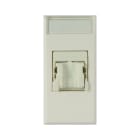 AVE - Presa RJ45 CAT6 FTP schermata WHITEK S44 colore bianco finitura opaca 1 Mod.