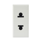 AVE - Presa euroamericana. WHITEK S44. colore bianco. 2P 16A 250V finitura opaca 1 Mod.