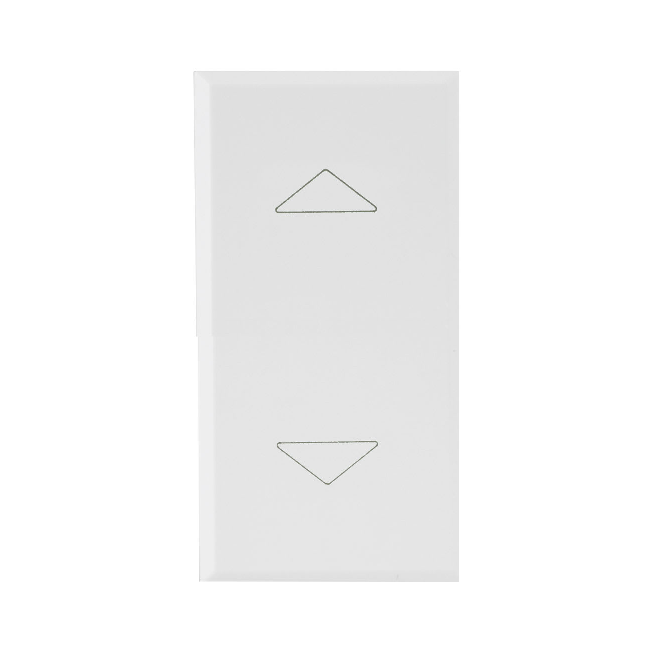 AVE - Commutatore a bascula. WHITEK S44. colore bianco. 1P 10AX 250V  finitura opaca  1 Mod.