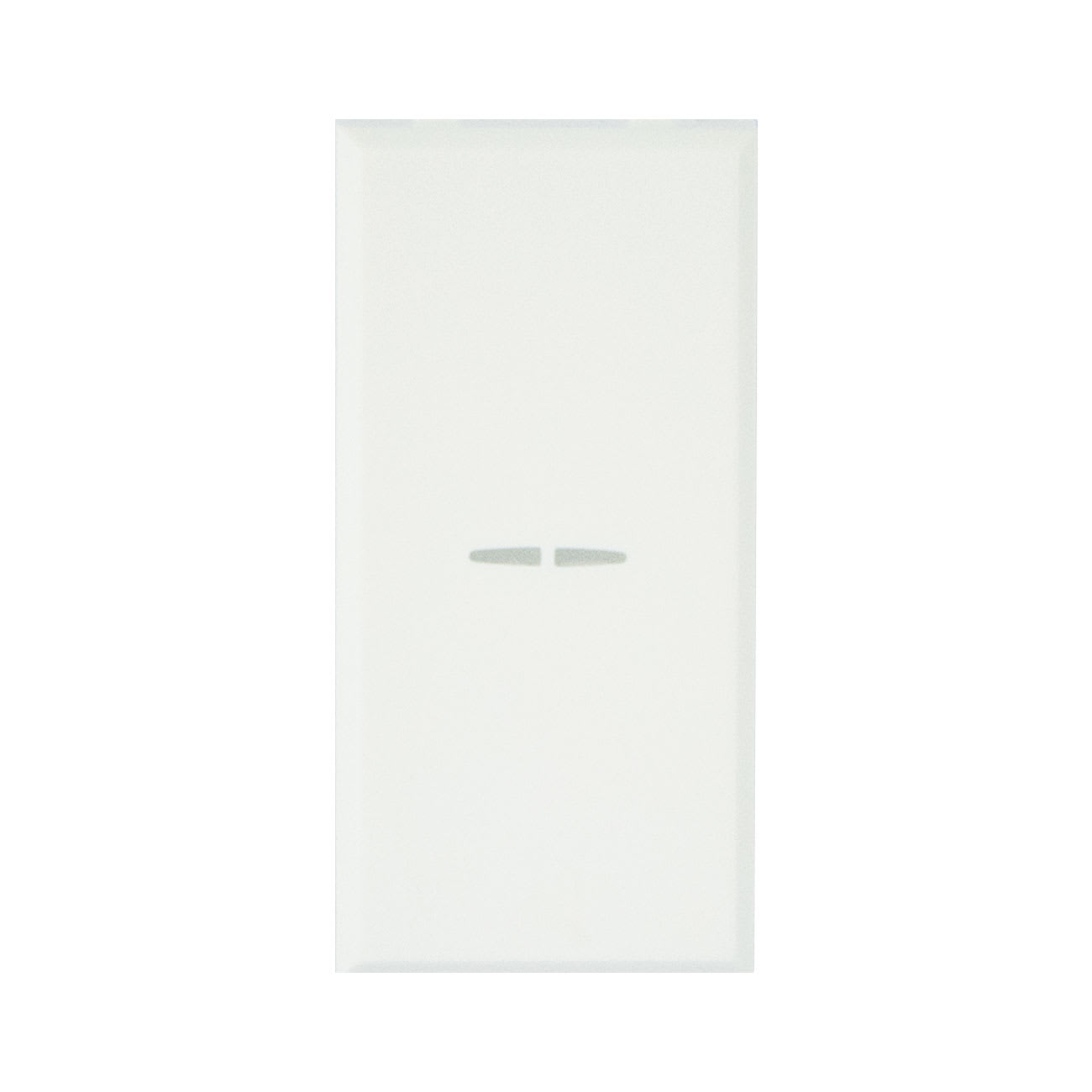 AVE - Commutatore a sfioramento. WHITEK S44. colore bianco. alimentazione 230v  funzionamento monostabile o temporizzato  1 mod.