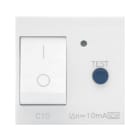 AVE - Interruttore magnetotermico differenziale. WHITEK S44. colore bianco. 1P+N 10A 230V 3kA 10mA finitura opaca 2 Mod.