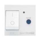 AVE - Interruttore magnetotermico differenziale. WHITEK S44. colore bianco. 1P+N 16A 230V 3kA 10mA finitura opaca 2 Mod.