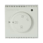 AVE - Termostato elettronico con manopola. WHITEK S44. colore bianco. 230V NA+NC 5A finitura opaca 2 Mod.