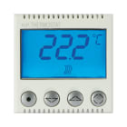 AVE - Termostato elettronico con display. WHITEK S44. colore bianco. 230V NA+NC 2A finitura opaca 2 Mod.