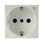 AVE - Presa schuko P30. WHITEK S44. colore bianco. 2P+T 16A 250V finitura opaca 2 Mod.