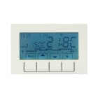 AVE - Cronotermostato elettronico con display 230V. WHITEK S44. colore bianco finitura opaca 3 Mod.