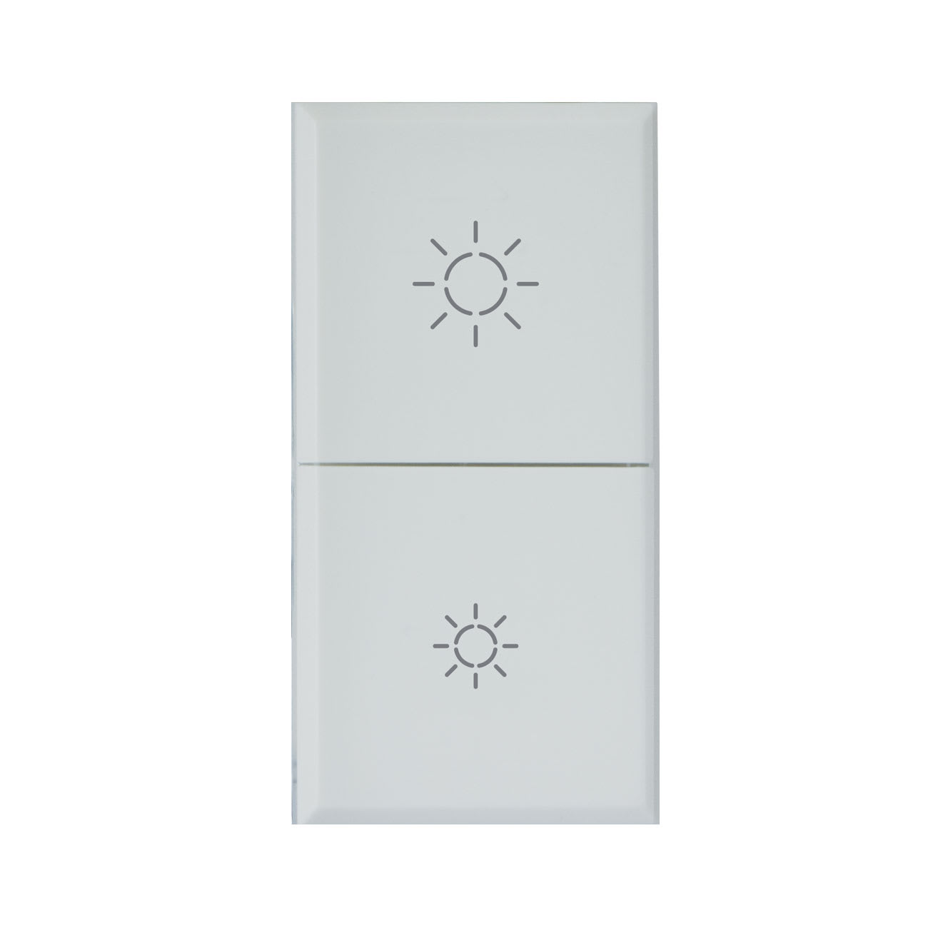 AVE - DUE MEZZI TASTI PER DIMMER IOT WHITEK 1 MOD. S44 446TGD-W