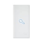 AVE - TASTO CON SIMBOLO CHIAVE PER COMANDI ASSIALI. WHITEK S44. COLORE RAL 9010 FINITURA OPACA 1 MOD