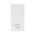AVE - Tasto simbolo Suoneria WHITEK S44. colore bianco finitura opaca 1 Mod.