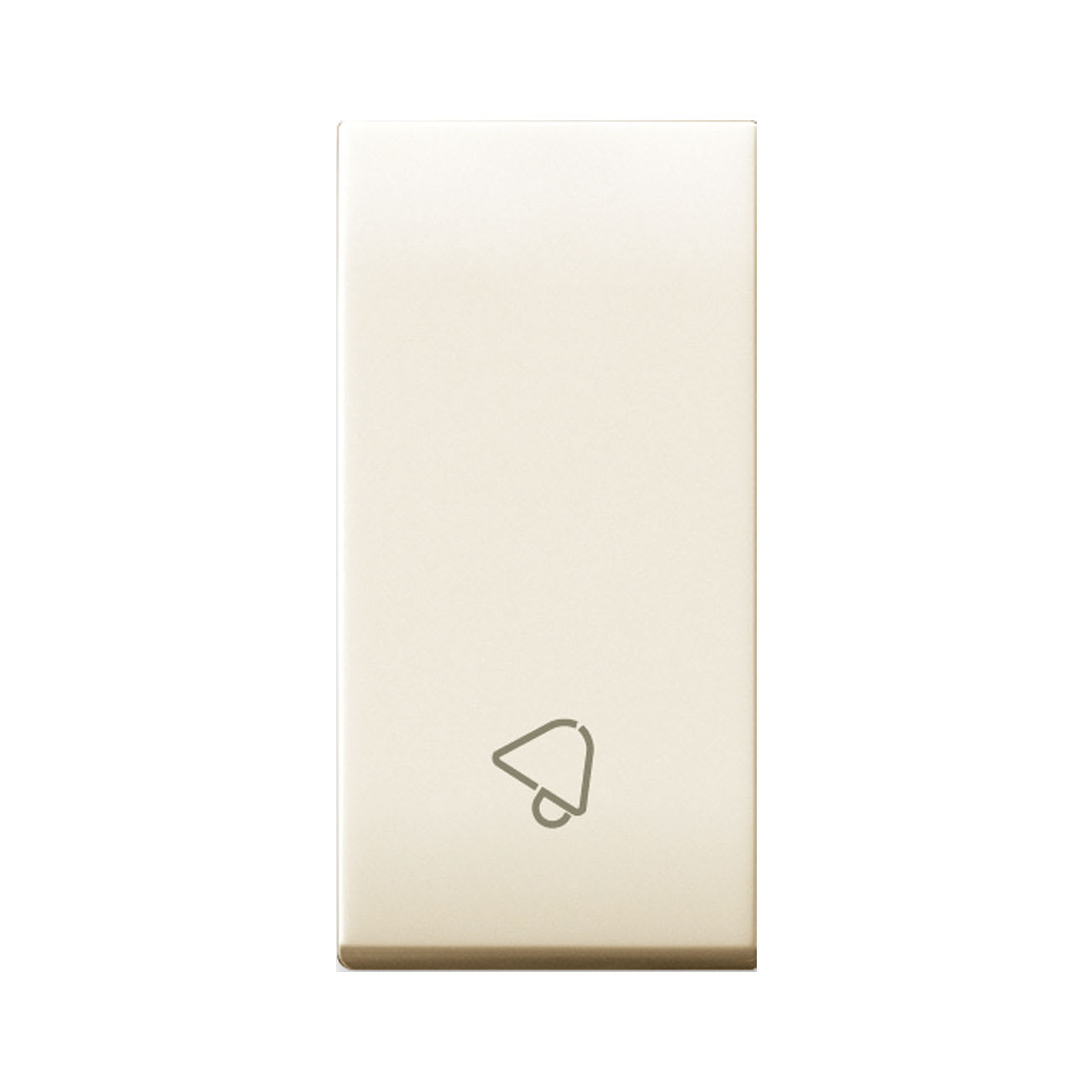 AVE - PUL.SMMB. SUONERIA ILL.10A CLASS 1M RAL1013 250V ILLUMINABILE CON INSERIMENTO LAMPADA TASTO INTERCAMBIABILE SIMBOLO SUONERIA