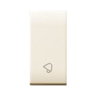 AVE - PUL.SMMB. SUONERIA ILL.10A CLASS 1M RAL1013 250V ILLUMINABILE CON INSERIMENTO LAMPADA TASTO INTERCAMBIABILE SIMBOLO SUONERIA