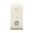 AVE - INTERRUTTORE CON GEMMA. CLASS S44. 2P 16AX ILLUMINABILE COLORE RAL 1013 FINITURA LUCIDA 1 MOD.
