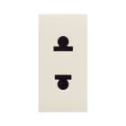 AVE - Presa euroamericana. Class S44. colore RAL 1013. 2P 16A 250V finitura lucida 1 Mod.