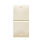 AVE - Doppio pulsante. Class S44. colore RAL 1013. 1P NA+1P NA 10A 250v finitura lucida 1 Mod.