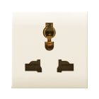 AVE - Presa mstd. Class S44. colore RAL 1013. 2P+T 250V finitura lucida 2 Mod. 449059TS