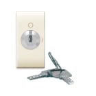 AVE - Pulsante a chiave. Class S44. colore RAL 1013. 2P 10AX 250V finitura lucida 1 Mod.