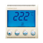 AVE - Termostato elettronico con display. Class S44. colore RAL 1013. 230V NA+NC 2A finitura lucida 2 Mod.