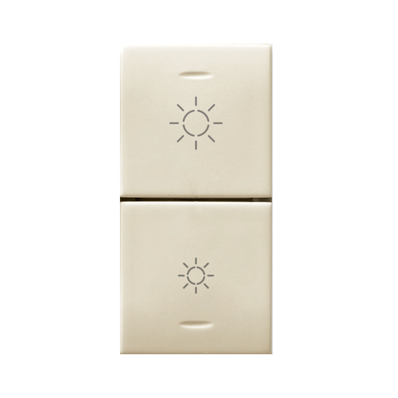 AVE - DUE MEZZI TASTI PER DIMMER IOT CLASS 1 MOD. S44