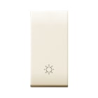 AVE - Tasto simbolo Lampada Class S44. colore RAL 1013 finitura lucida 1 Mod.