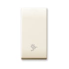 AVE - Tasto simbolo Luce Scale Class S44. colore RAL 1013 finitura lucida 1 Mod.