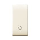 AVE - Tasto simbolo Suoneria Class S44. colore RAL 1013 finitura lucida 1 Mod.