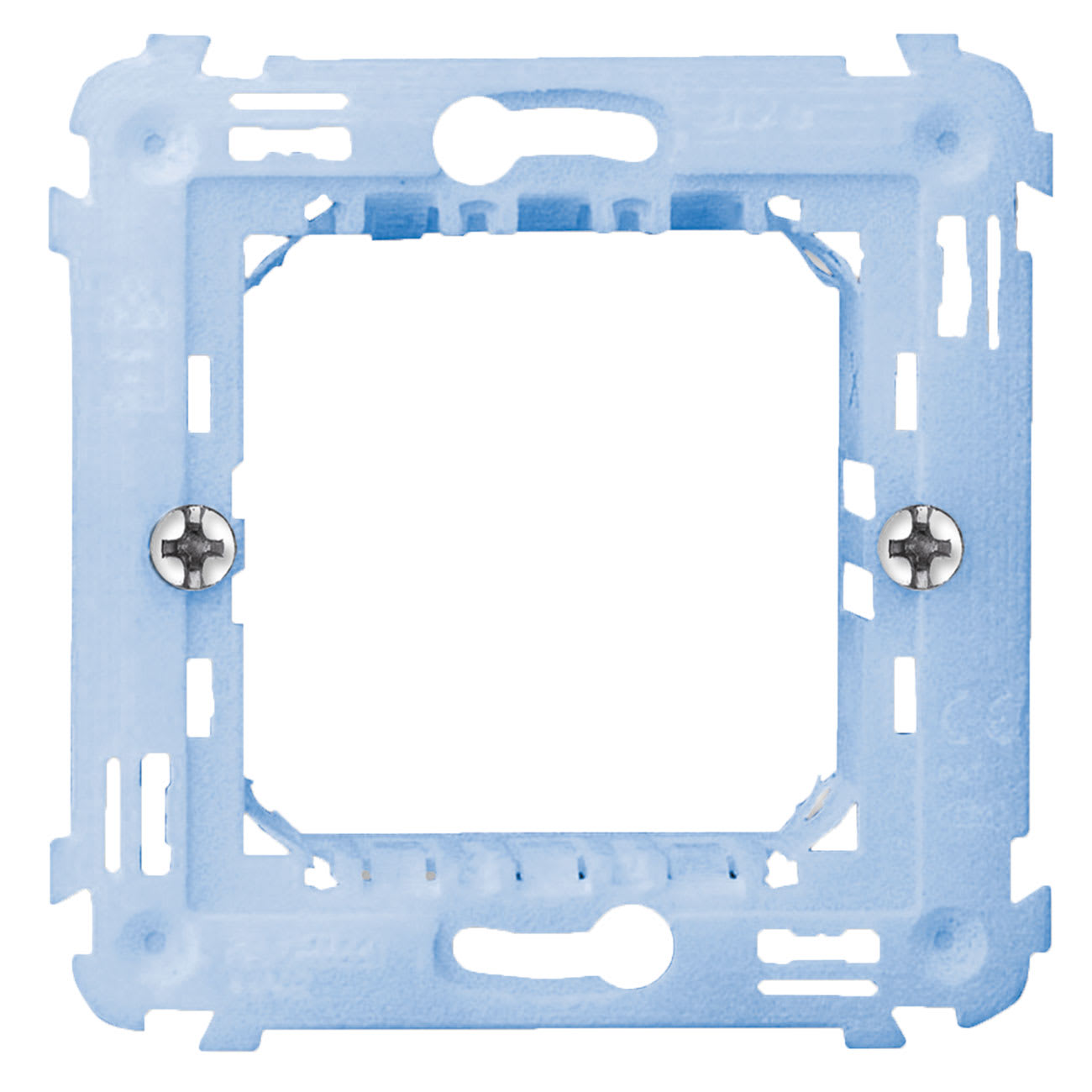 AVE - Supporto con griffe S44. per scatole tonde diametro 60 mm. 2 Mod.