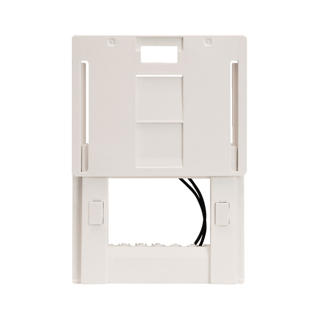 AVE - Supporto colore RAL 9010 per placche scivolo  con viti  3 Mod.