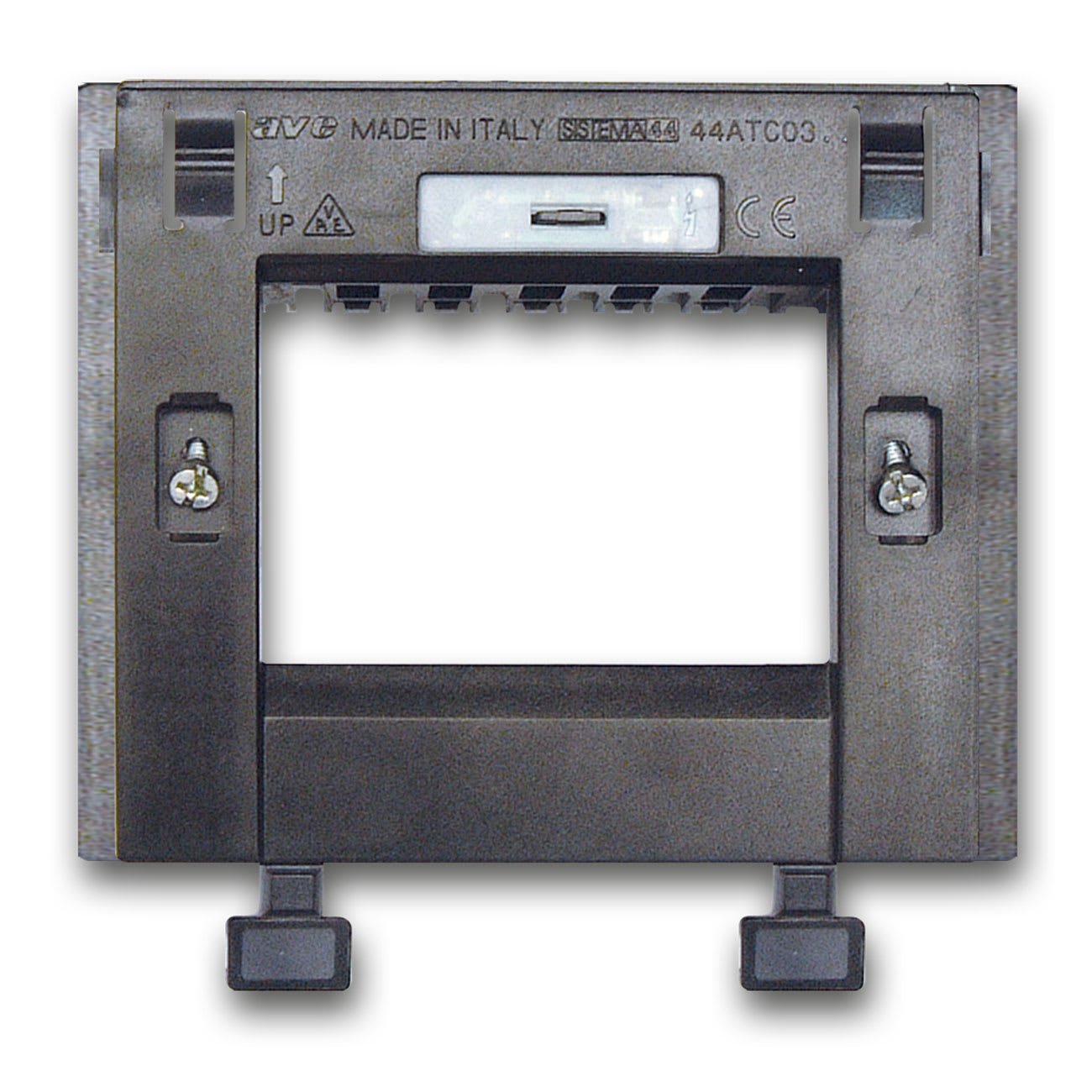 AVE - Supporto colore grigio scuro per placche scivolo  con viti  3 Mod.