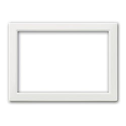 AVE - Cornice di ricambio. colore RAL 9010 per placche Vera S44  3 Mod