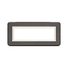 AVE - Placca Personal S44. colore grigio lucido con cornicetta 7 Mod.