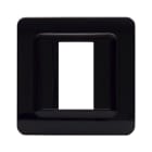 AVE - Placca tecnopolimero S44. in plastica colore grigio scuro lucido 1 Mod.