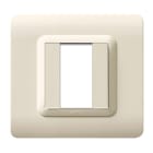 AVE - Placca tecnopolimero S44. in plastica colore sabbia 1 Mod.