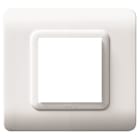 AVE - Placca tecnopolimero S44. in plastica colore bianco RAL9010 2 Mod.