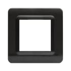 AVE - Placca tecnopolimero S44. in plastica colore grigio scuro 2 Mod.