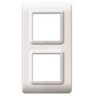 AVE - Placca tecnopolimero S44. in plastica colore bianco RAL9010 4(2+2) Mod.
