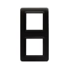 AVE - Placca tecnopolimero S44. in plastica colore grigio tekla 4(2+2) Mod.