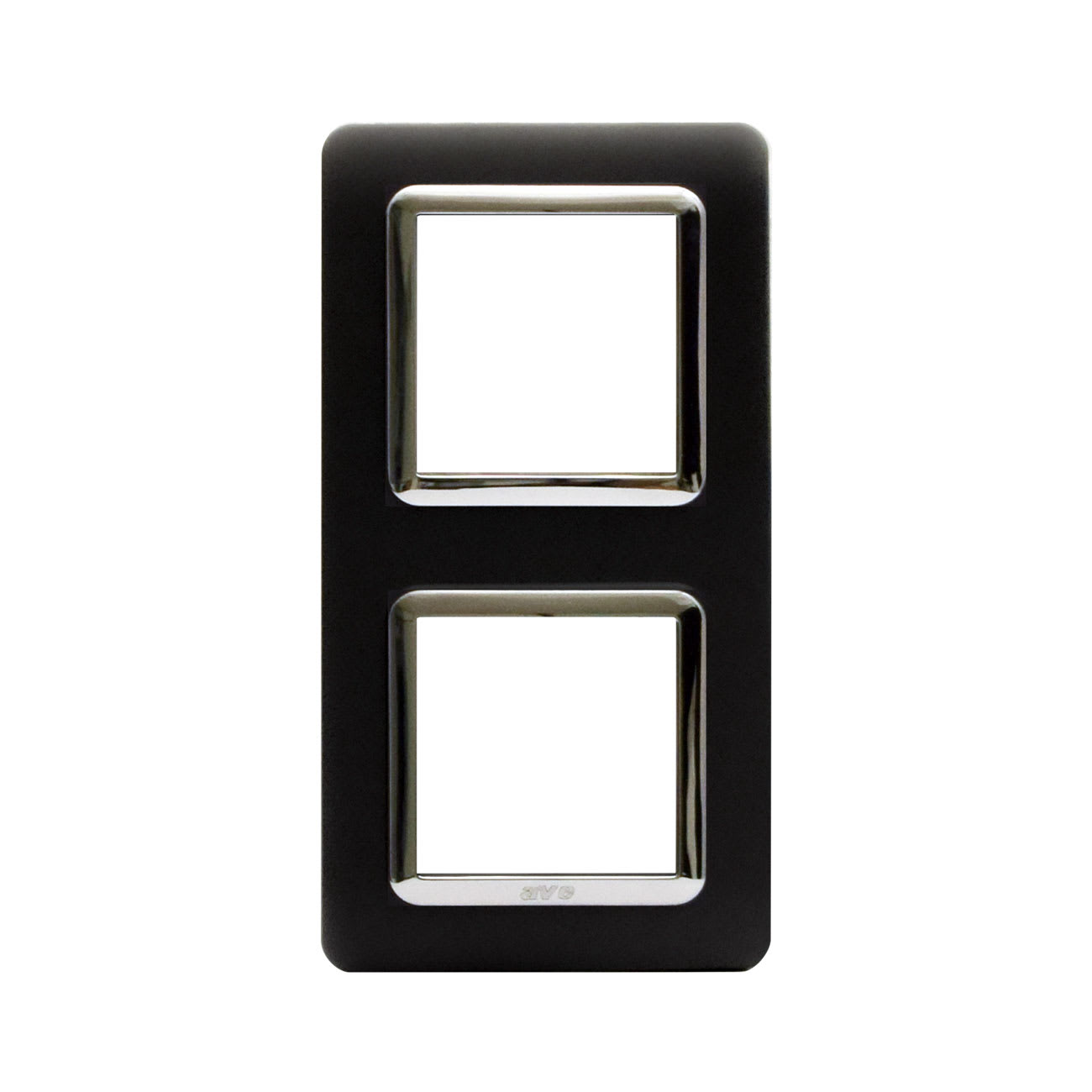 AVE - Placca tecnopolimero S44. in plastica colore grigio tekla  4(2+2) Mod.