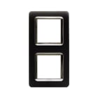 AVE - Placca tecnopolimero S44. in plastica colore grigio tekla 4(2+2) Mod.