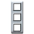 AVE - Placca tecnopolimero S44. in plastica colore alluminio naturale 6(2+2+2) Mod.