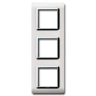 AVE - Placca tecnopolimero S44. in plastica colore bianco RAL9010 6(2+2+2) Mod.