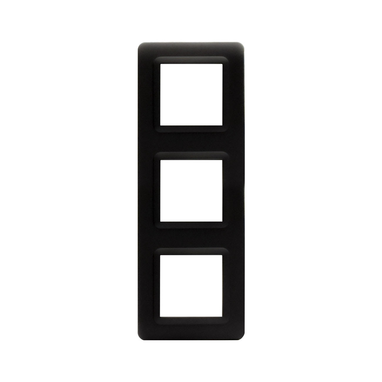 AVE - Placca tecnopolimero S44. in plastica colore grigio tekla 6(2+2+2) Mod.