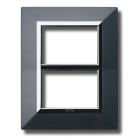 AVE - Placca Zama. S44 colore grigio scuro. con cornicetta 3+3 Mod.